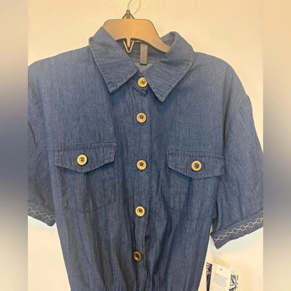 Indigo Denim Blue Women's Jumpsuit - Picture 7 of 13